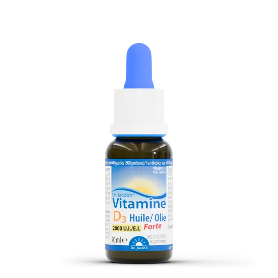 Vitamin D3 Forte 20 ml – 2.000 I.E. pro Tropfen | Dr. Jacob's