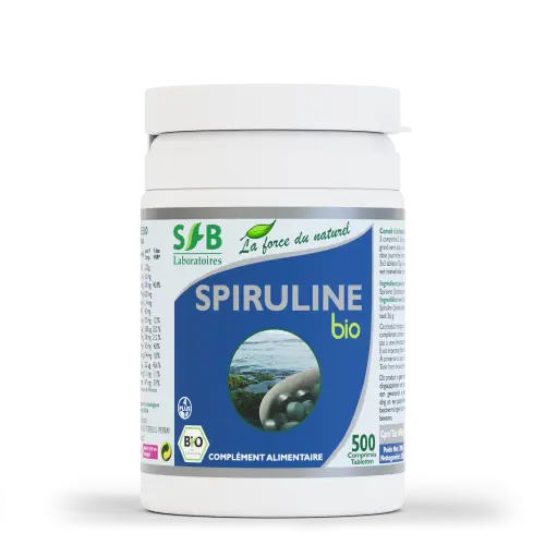 Spiruline BIO — 500 comprimés — SFB Laboratoires