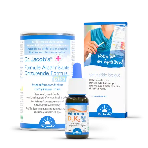 Pack Duo Plus : Vitamine D3K2 + Formule Alcalinisante Plus