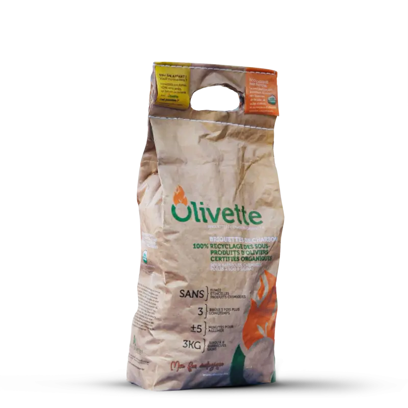 Olivette (bio houtskoolbriketten) - 3 kg - Olivie Pharma