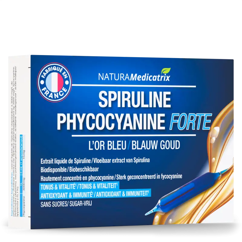 Spiruline Phycocyanine Forte - 20 ampoules - NATURAMedicatrix
