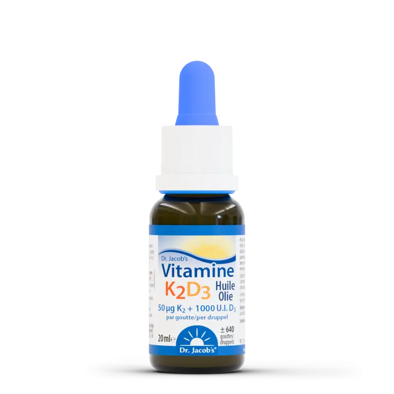 Vitamine K2D3 - (± 640 gouttes) 20 ml - Dr. Jacob's®