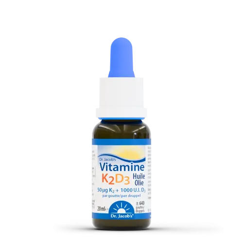 Vitamine K2D3 - (± 640 gouttes) 20 ml - Dr. Jacob's®