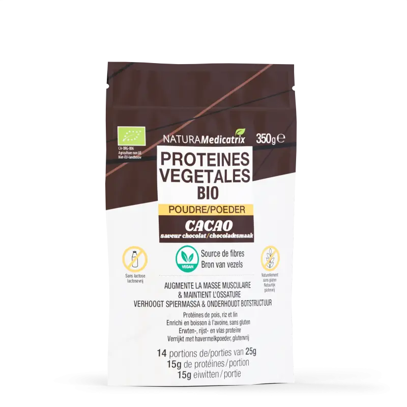 Protéines végétales bio (cacao) - 350g - NATURAMedicatrix