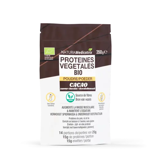 Protéines végétales bio (cacao) - 350g - NATURAMedicatrix