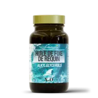 Huile de foie de requin 20 % AKG - 120 capsules | NATURAMedicatrix