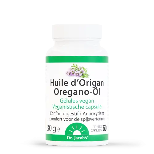Huile d'origan - 60 gélules - Dr. Jacob's®