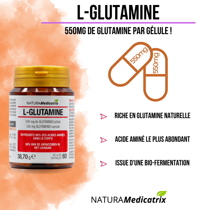 PHARM NATURE MICRONUTRITION L-Glutamine 60 Gélules