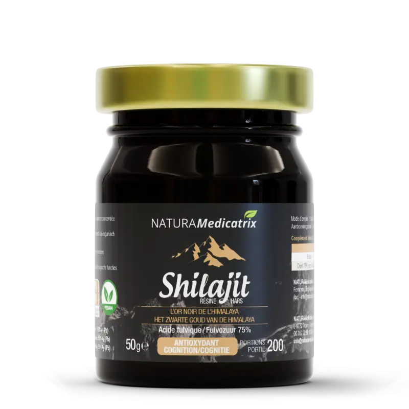 Shilajit hars 50 g - 75% fulvinezuur | NATURAMedicatrix
