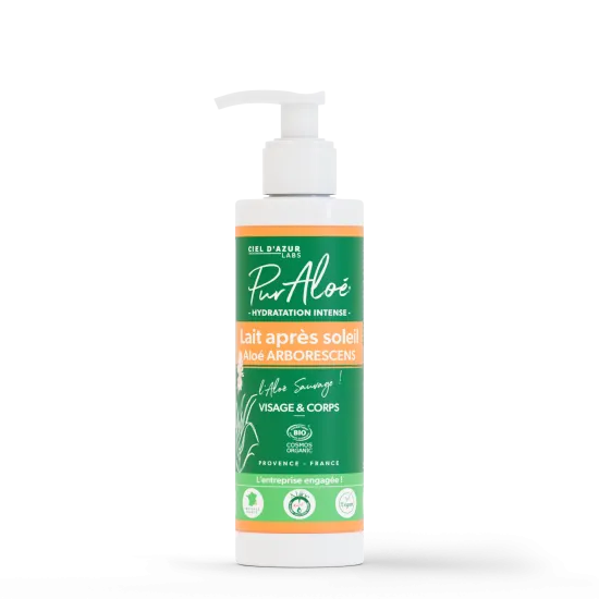 Lait après-soleil bio à l'Aloe arborescens - 200 ml | Pur'Aloé