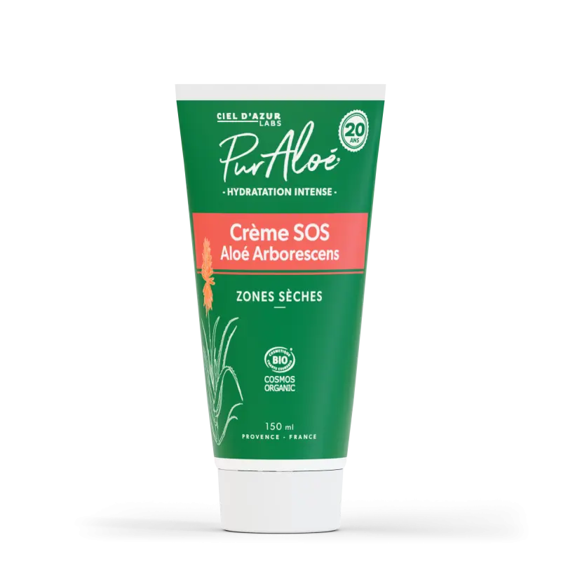 Organic SOS Cream (Aloe Arborescens) - 150 ml - Pur'Aloé