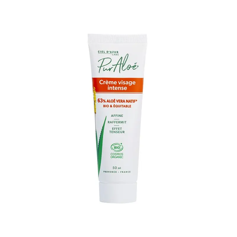 Intensive Gesichtscreme mit Bio-Aloe-Vera - 50 ml - Pur'Aloé