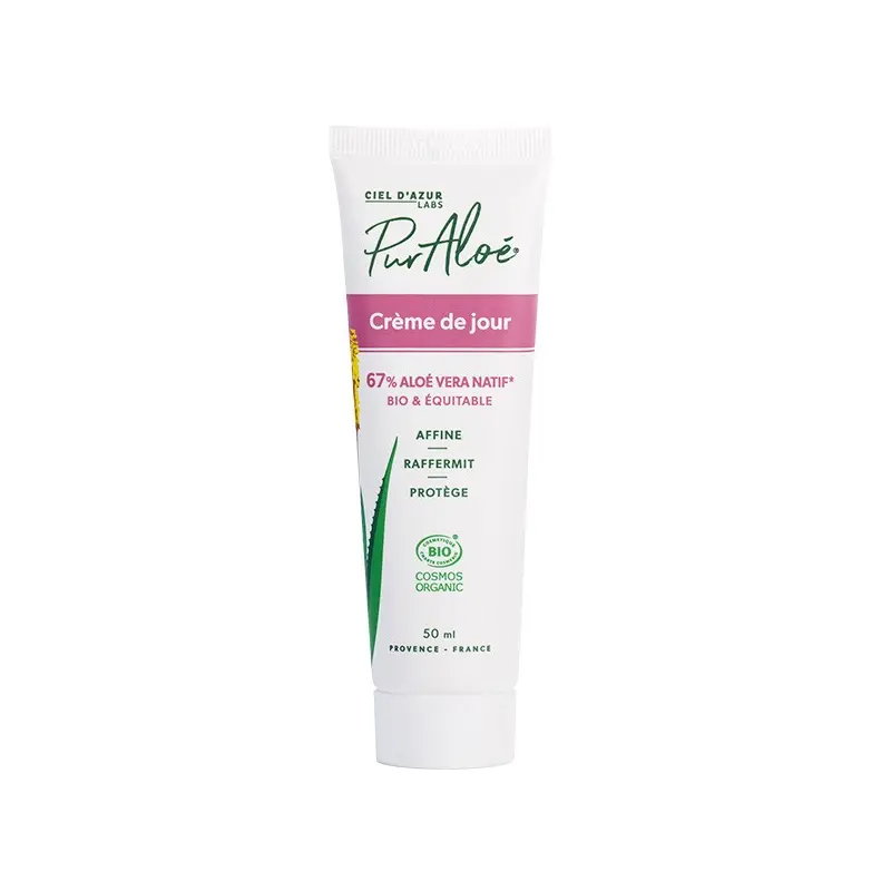 Dagcrème - 67% bio aloë vera - 50 ml - Pur'Aloé