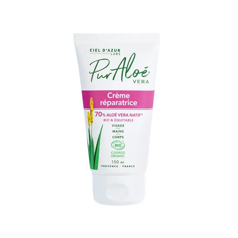 Regenerationscreme - 70 % Bio-Aloe-Vera - 150 ml - Pur'Aloé
