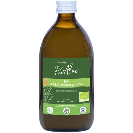 Bio & Fairtrade Aloe Arborescens Trinksaft - 500 ml - Pur'Aloé