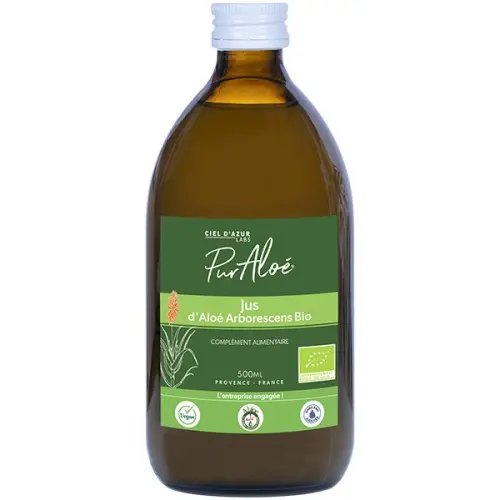 Jus à boire d'Aloé Arborescens Bio & Equitable - 500ml - Pur'Aloé