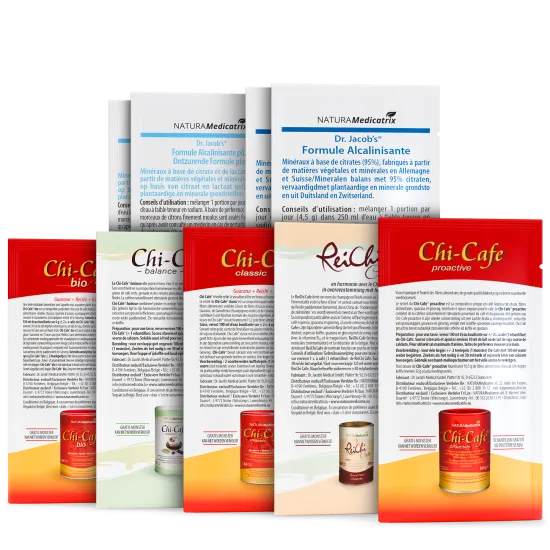 9x proefzakjes (Chi-Cafe® + Alkaliserende formules) | Dr. Jacob's