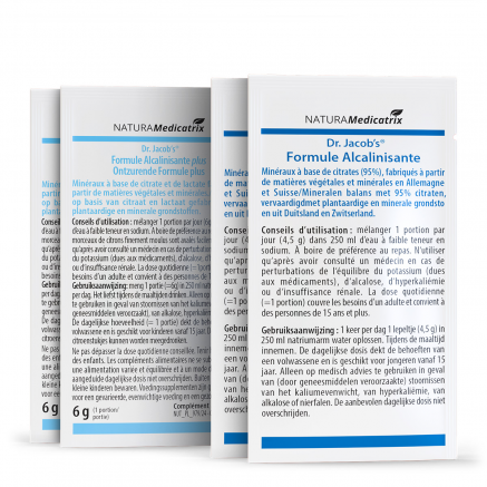 Formules alcalinisantes : pack de 4 échantillons