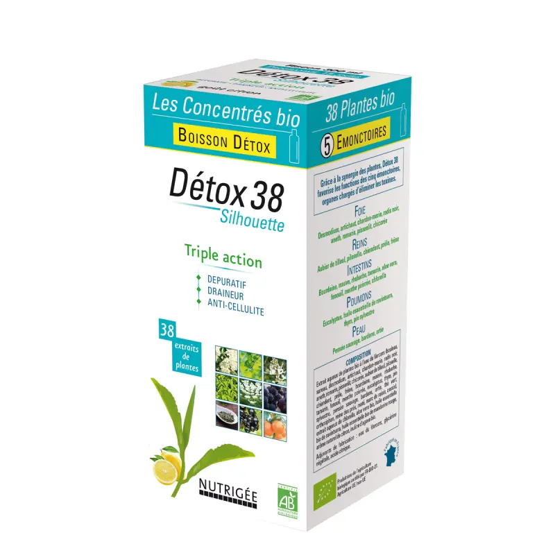 Boisson Détox 38 Silhouette - NUTRIGÉE