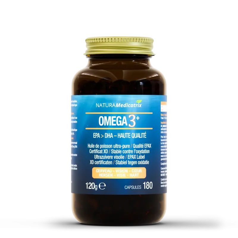 Omega 3 + — 60 gélules — Cerveau - Cœur - Yeux