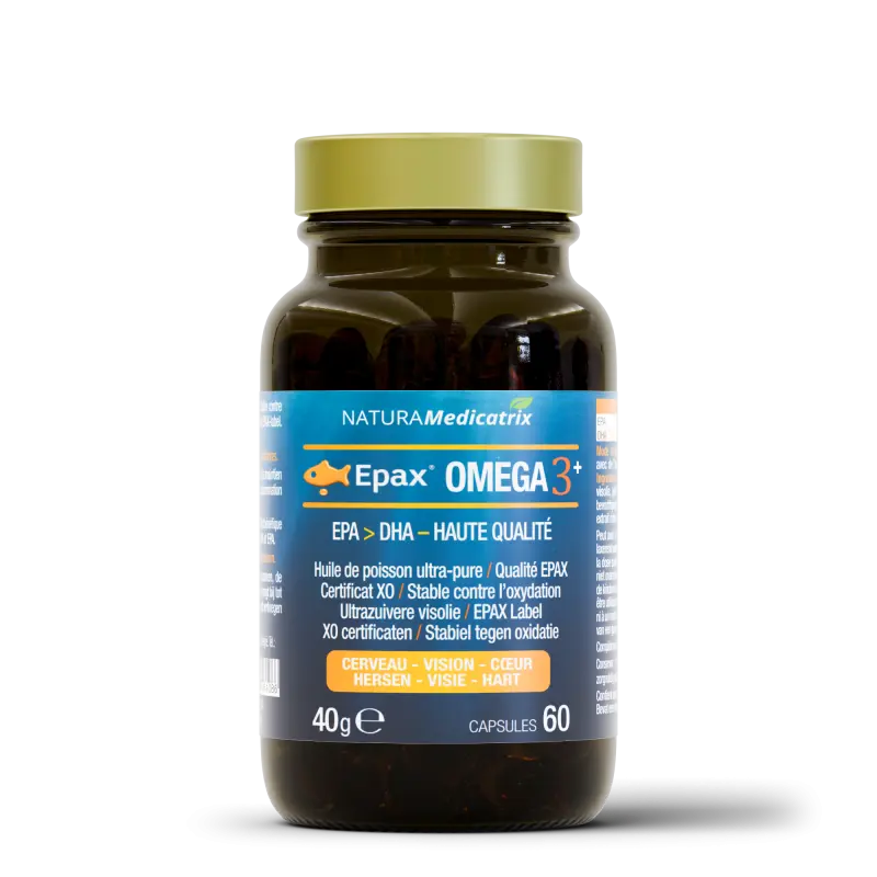 Omega 3 + — 60 gélules — Cerveau - Cœur - Yeux