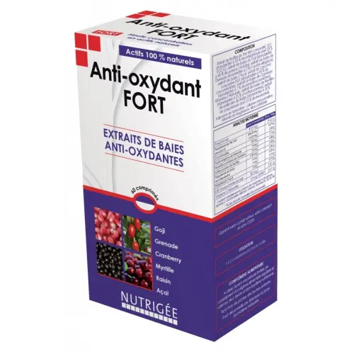 Anti-oxydant FORT naturel - 60 comprimés - NUTRIGÉE