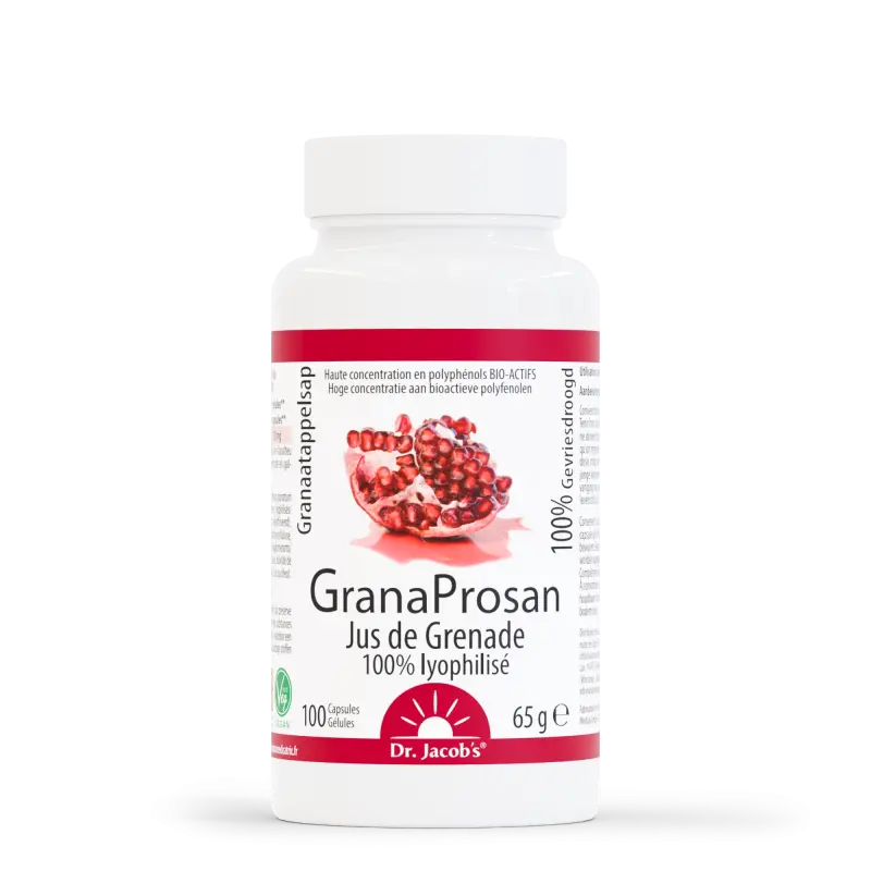Granaprosan 100 Capsules – Polyphenols of Granada | Dr. Jacob's
