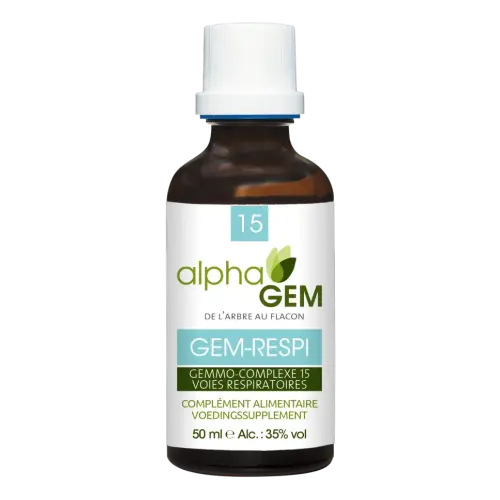 Alphagem 15 GEM-RESPI Bio 50 ml | Knoppencomplex – NATURAMedicatrix