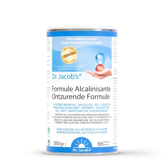 Alkalinizing Formule 300 g – Acid-basic balance | Dr. Jacob's