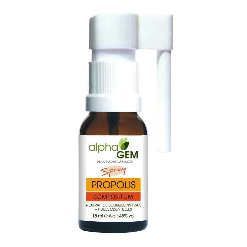 Propolis Compositum Organic Spray 15 ml | Propolis & Bud Extracts | NATURAMedicatrix