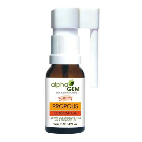Propolis Compositum Organic Spray 15 ml | Propolis & Bud Extracts | NATURAMedicatrix
