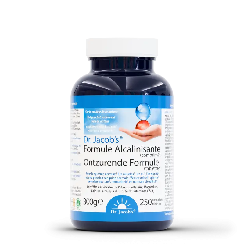 Formule Alcalinisante 250 comprimés – Équilibre acido-basique | Dr. Jacob's
