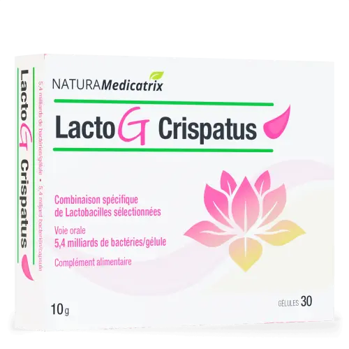LactoG Crispatus - 30 gélules - Pour votre flore vaginale