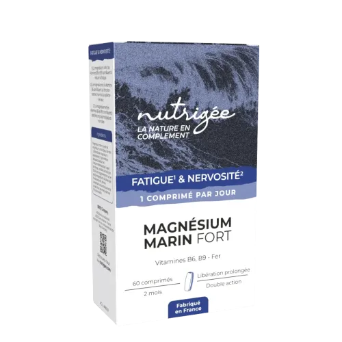 Magnésium Marin FORT — 60 comprimés bicouche — NUTRIGÉE