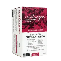 Bio-Kräutertee Zirkulation 10, 30 Beutel – Schwere Beine | Nutrigée