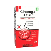 Ginseng 5 FORT® – Énergie, vitalité et stress – 60 comprimés | NATURAMedicatrix