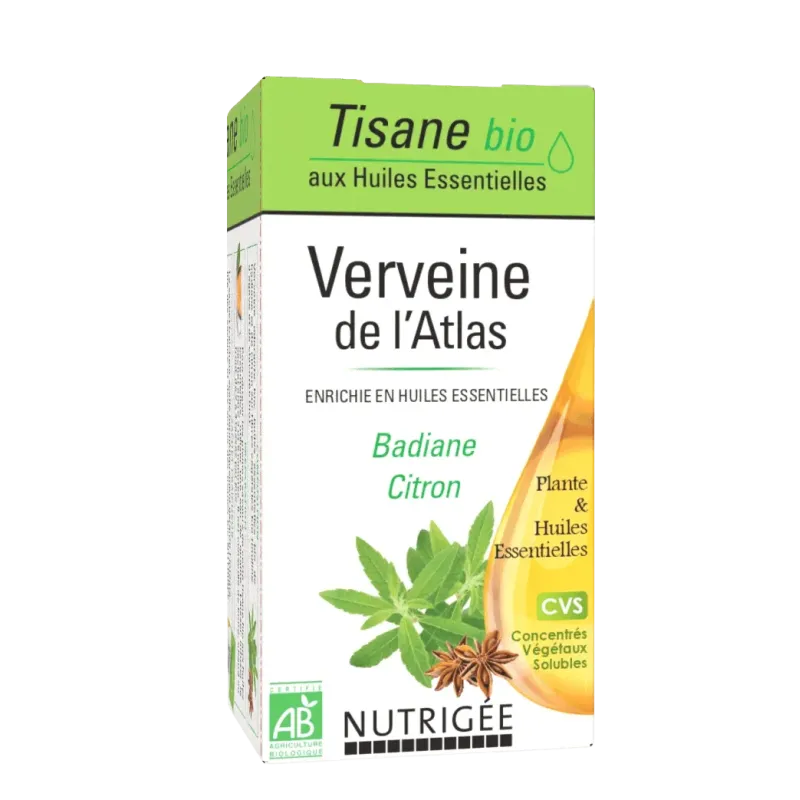 Organic Atlas Verbena Herbal Tea 20 Bags – Digestion | Nutrigée