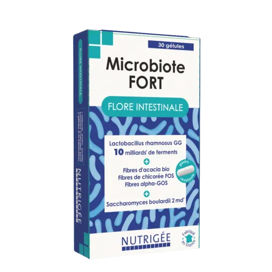 Microbiote FORT – Darmflora – 30 capsules | Nutrigée