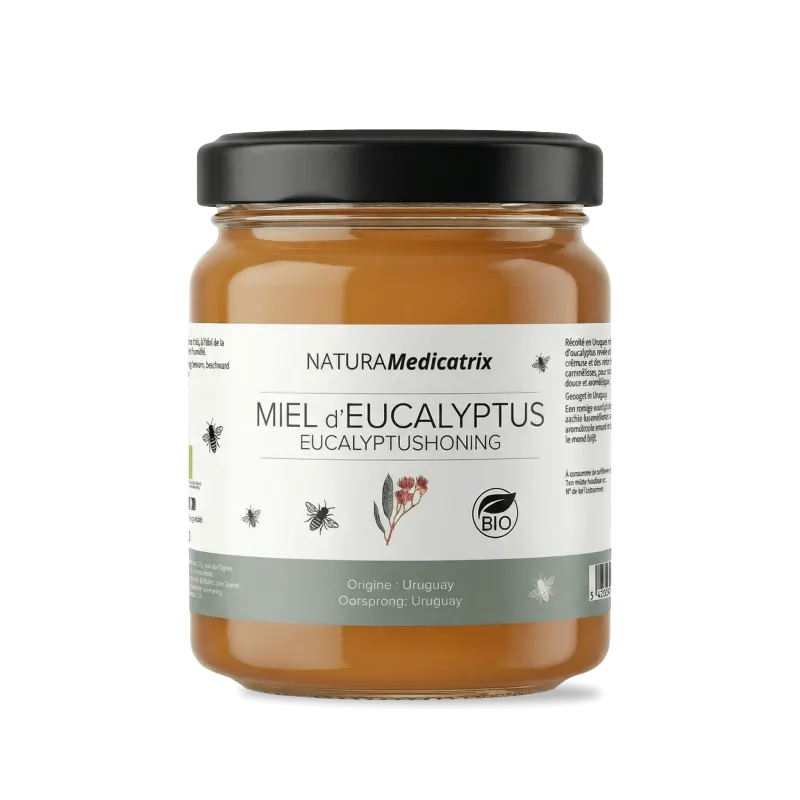 Miel d’Eucalyptus Bio Uruguay 400 g | NATURAMedicatrix