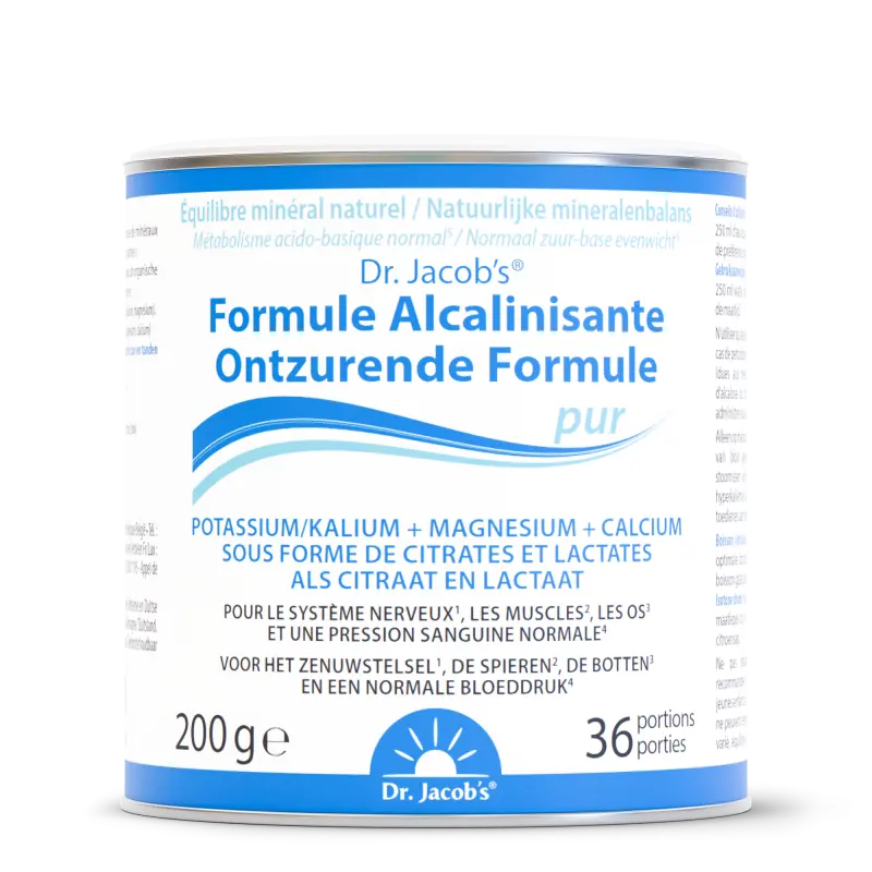 Pure 200 g Alkaliner Formule – Acid-basic balance | Dr. Jacob's