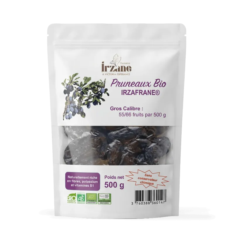 Organic Prunes 500g - No Additives or Preservatives | NATURAMedicatrix