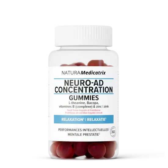 Neuro-AD Gummies (fraise et framboise) — 60 gummies — NATURAMedicatrix