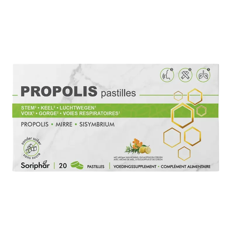 Pastilles Propolis 20 pastilles | Gorge & Voies respiratoires