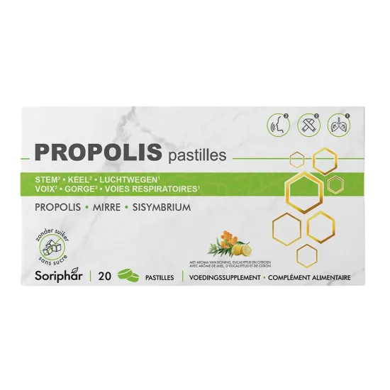 Pastilles Propolis 20 pastilles | Gorge & Voies respiratoires