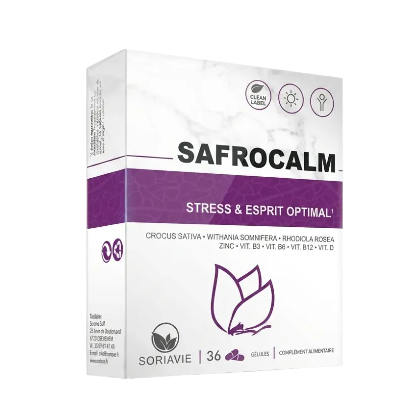 Safrocalm 36 capsules | Stemming, stress & energie