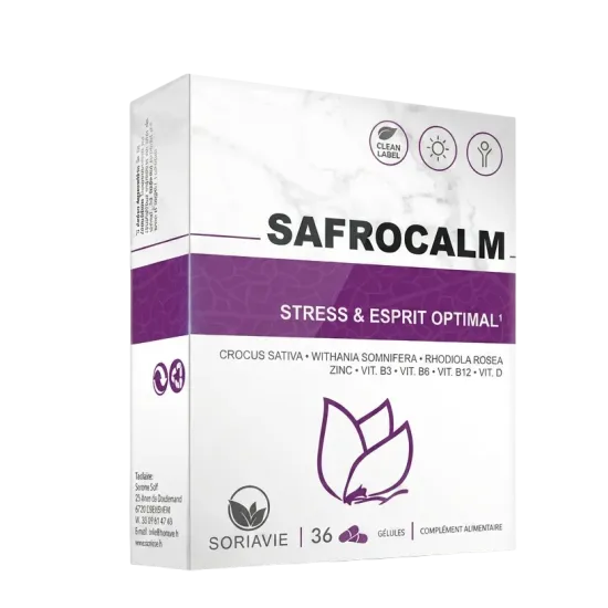 Safrocalm 36 capsules | Stemming, stress & energie