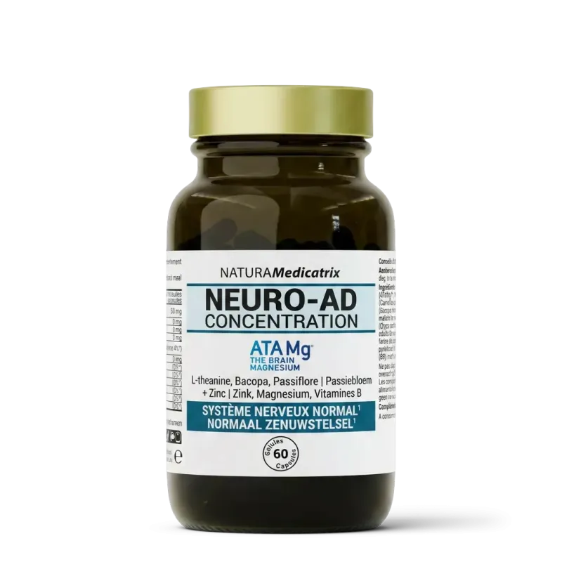 Neuro-ad-concentratie 60 capsules - Memory & Concentration | NATURAMedicatrix