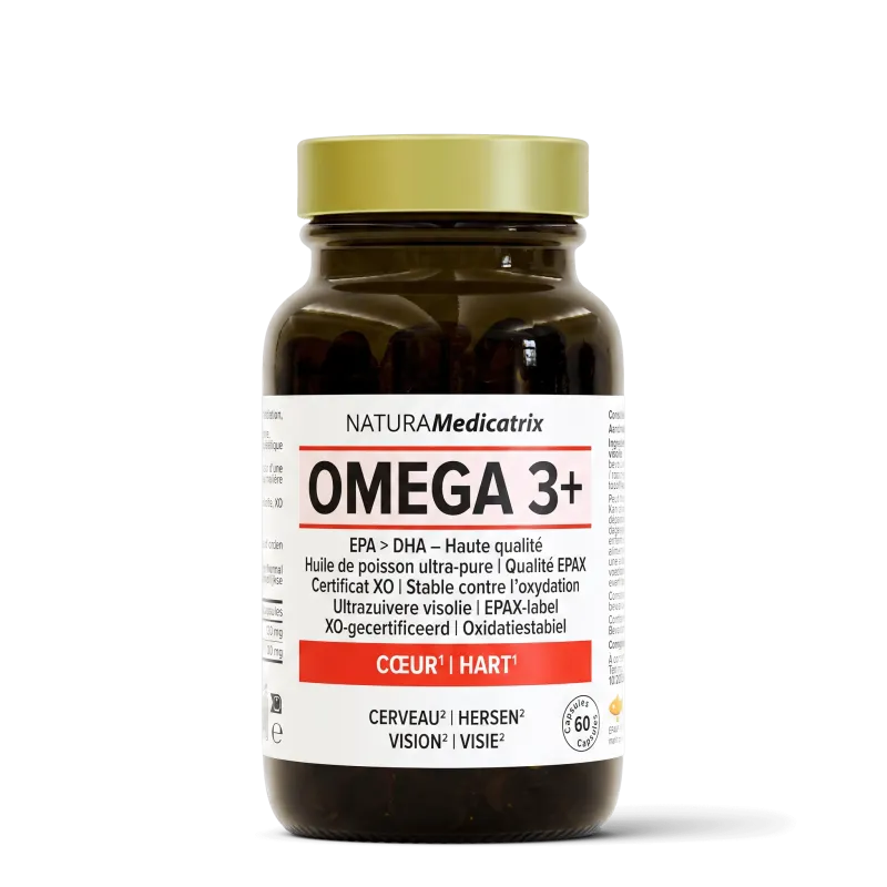 Omega 3+ 60 capsules - EPA DHA & EPAX® oil | NATURAMedicatrix