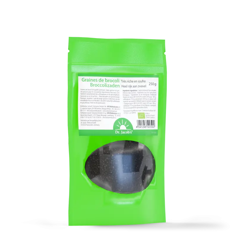 Graines de brocoli BIO (riche en soufre) - 250g - Dr Jacob's