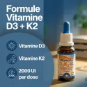 Vitamine D3K2 Forte 20 ml – 2000 UI D3 + K2 | Dr. Jacob's